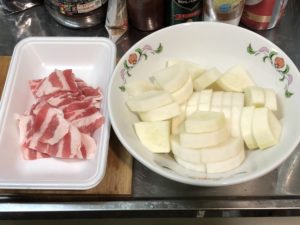 CookDo　きょうの大皿　豚バラ大根　材料